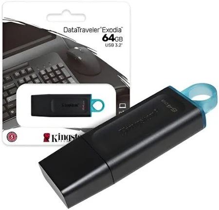 PENDRIVE 64GB DATATRAVELER EXODIA USB 3.2