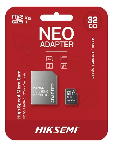 MICRO SD 32GB HIKSEMI CLASE 10
